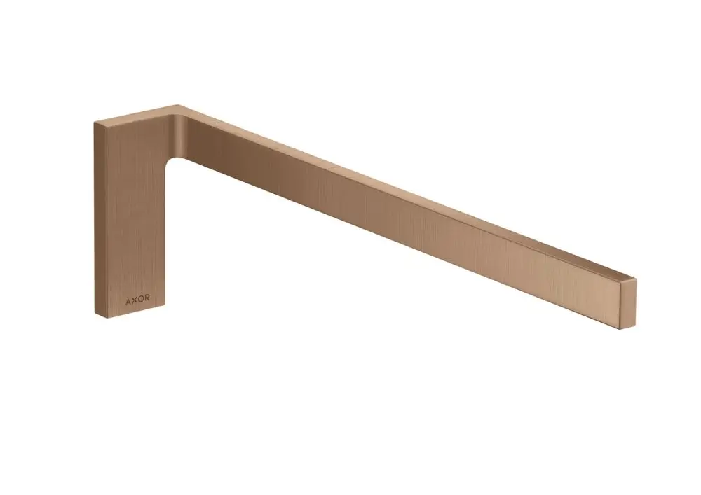 Universal Handtuchhalter in gebürstetem Rotgold von AXOR, rechteckige Form mit klaren Linien. Geeignet für Badezimmermontage.